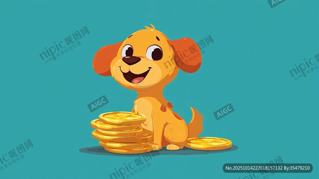 小狗伴金币 萌趣好财运