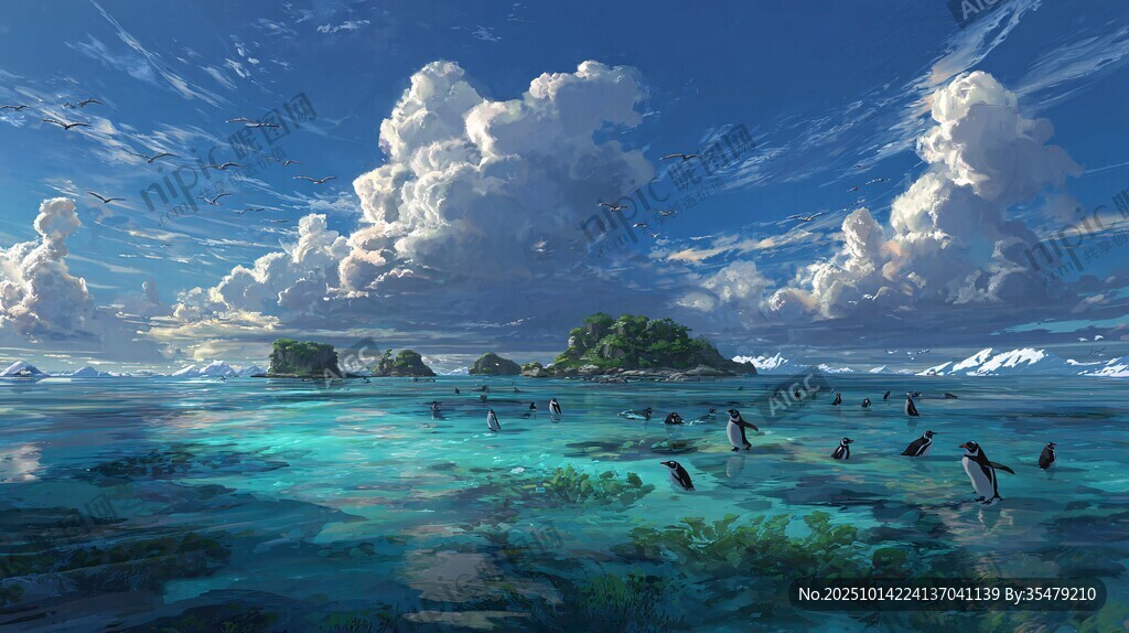 梦幻海岛海洋风光美景