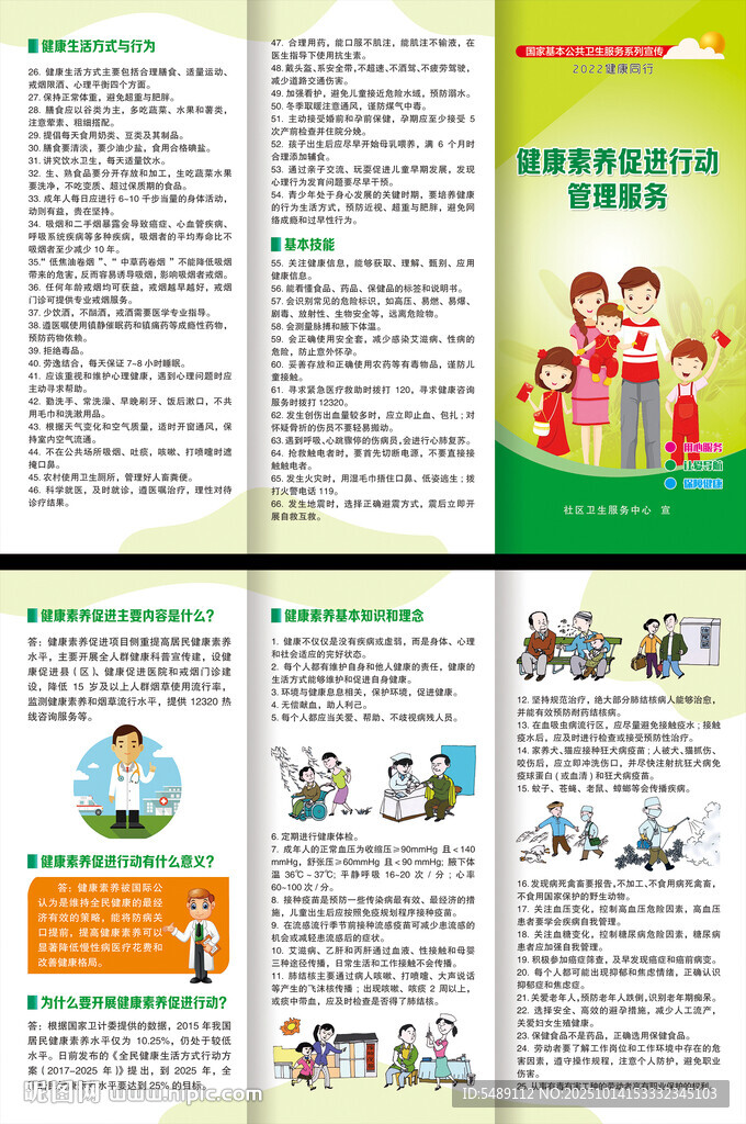 健康素养折页