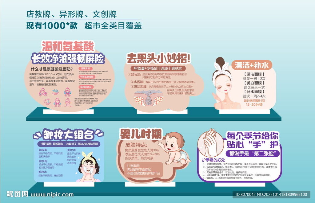 护肤 超市异形牌