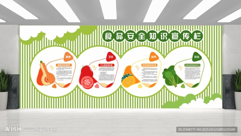 校园食堂文化墙