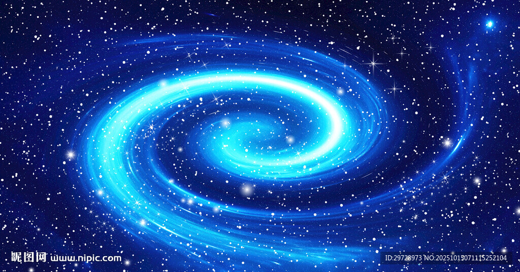 蓝色旋涡星空