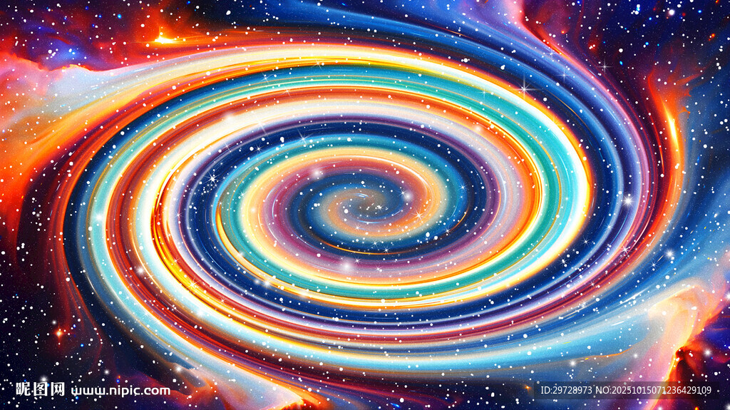 绚丽多彩宇宙星空漩涡