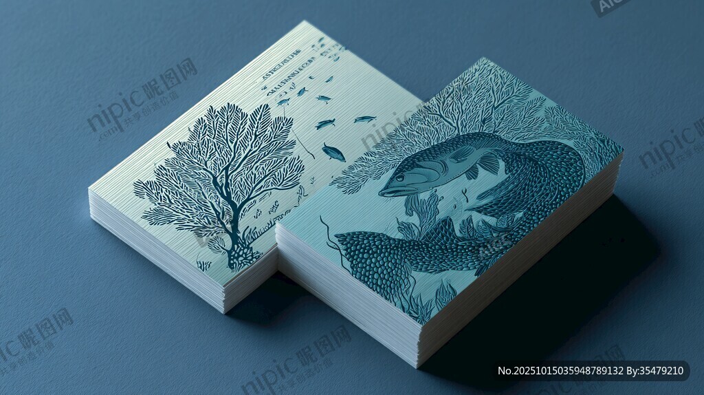 海洋主题创意便签纸展示
