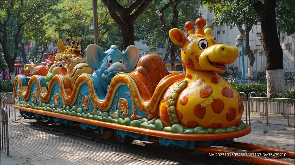 卡通动物造型儿童小火车