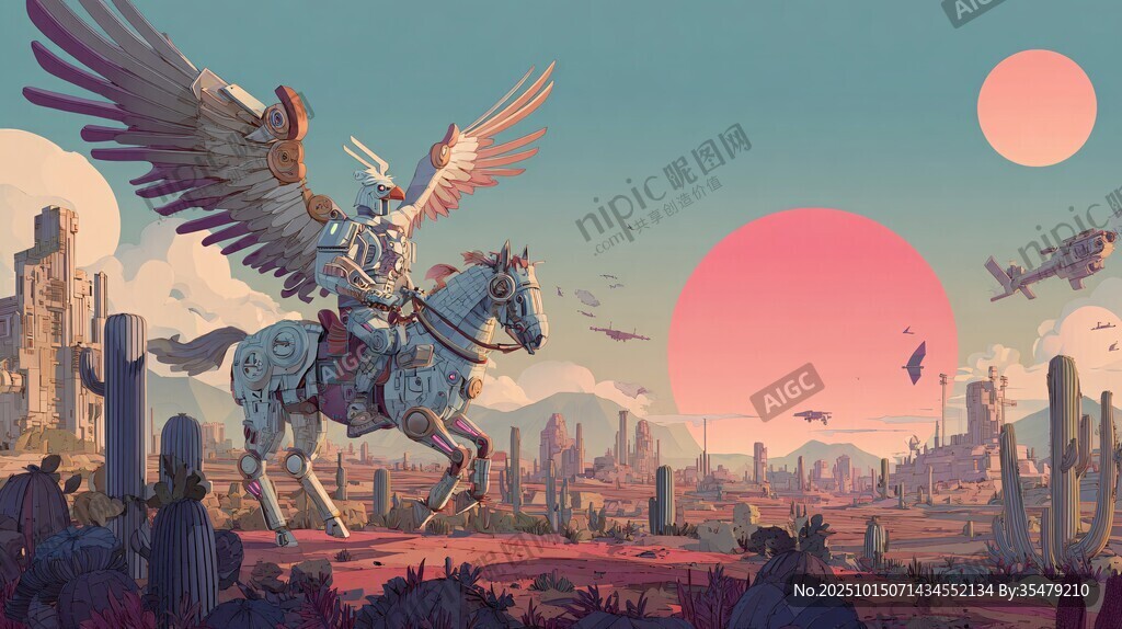 奇幻骑士乘翼马踏异域