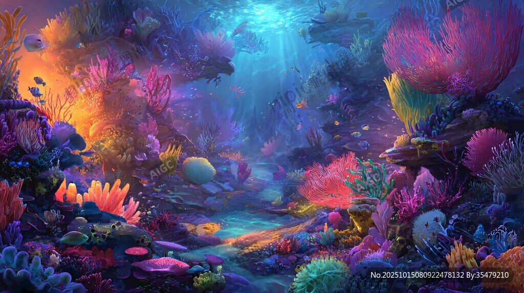 梦幻海底珊瑚奇幻世界