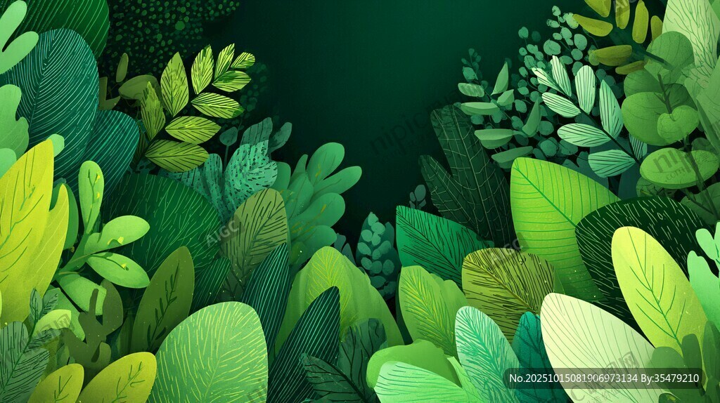 清新繁茂的绿植景观