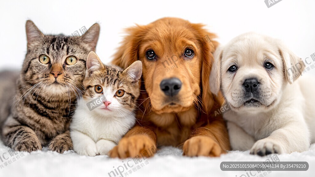 猫狗同框的温馨瞬间