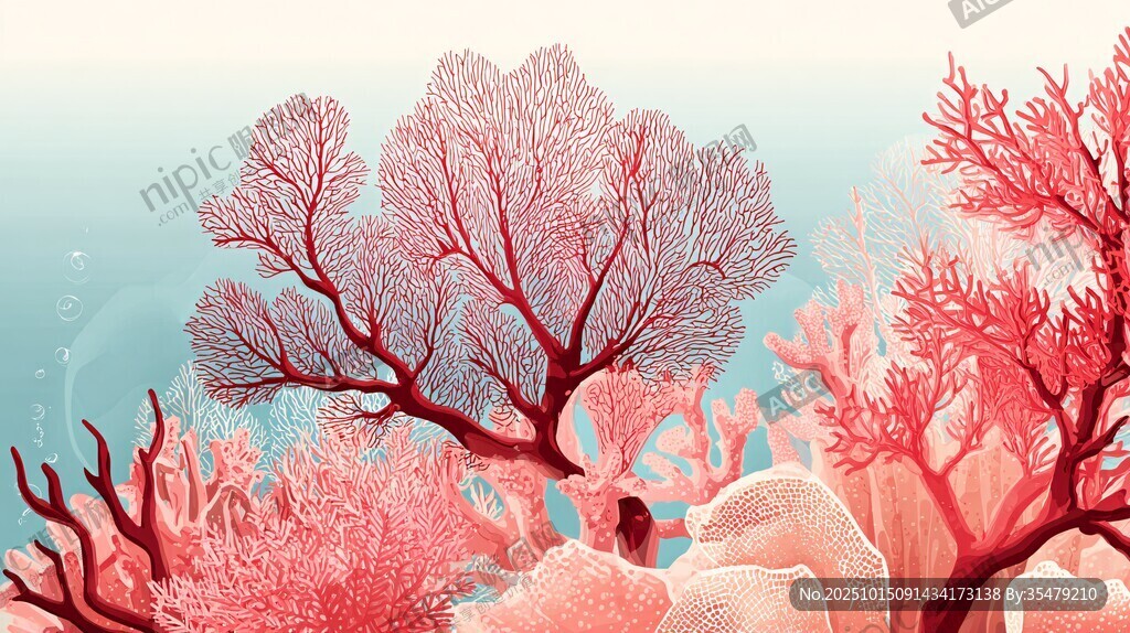 梦幻珊瑚海底美景