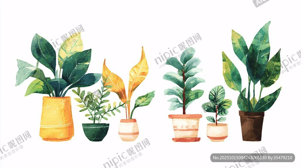 多彩盆栽 清新绿植组合