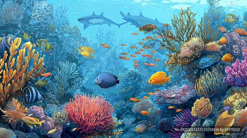 梦幻海底世界 多彩海洋景观
