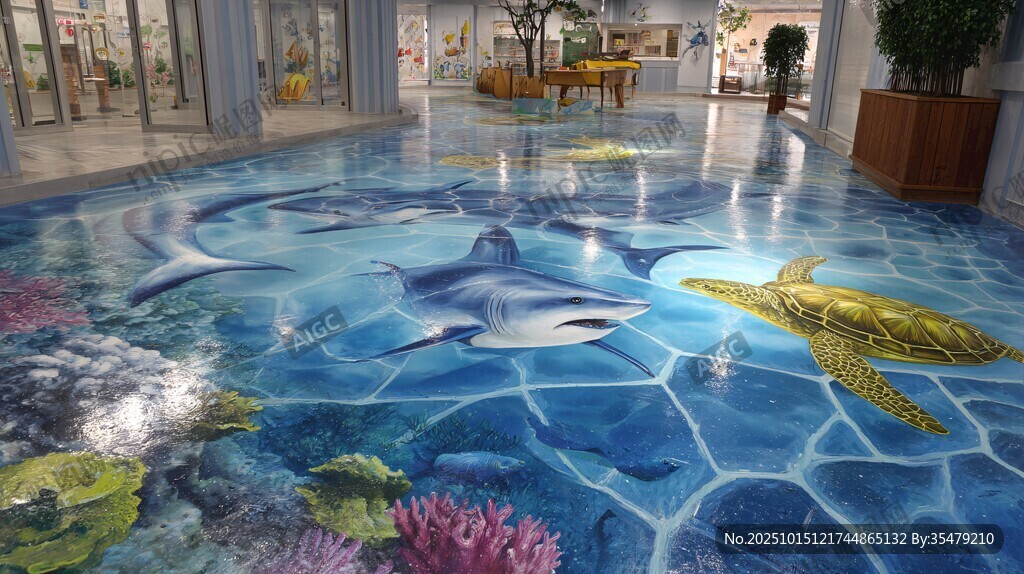 海底世界3D地画惊艳亮相