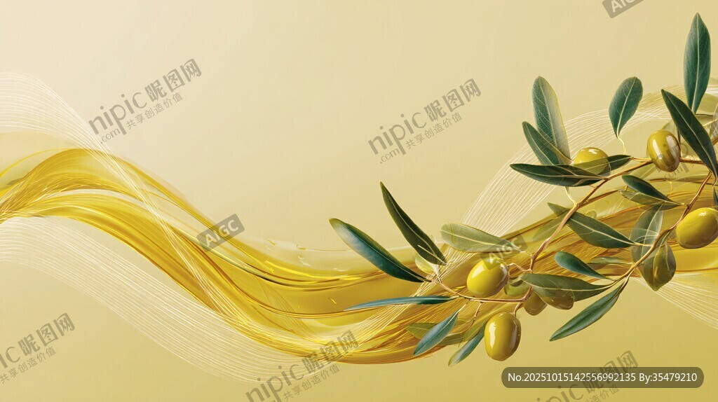 流动金韵下的橄榄枝之美