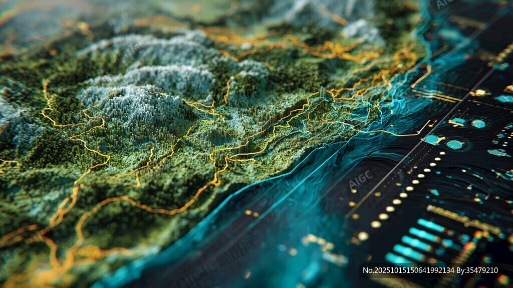 科技融合地理的震撼图景