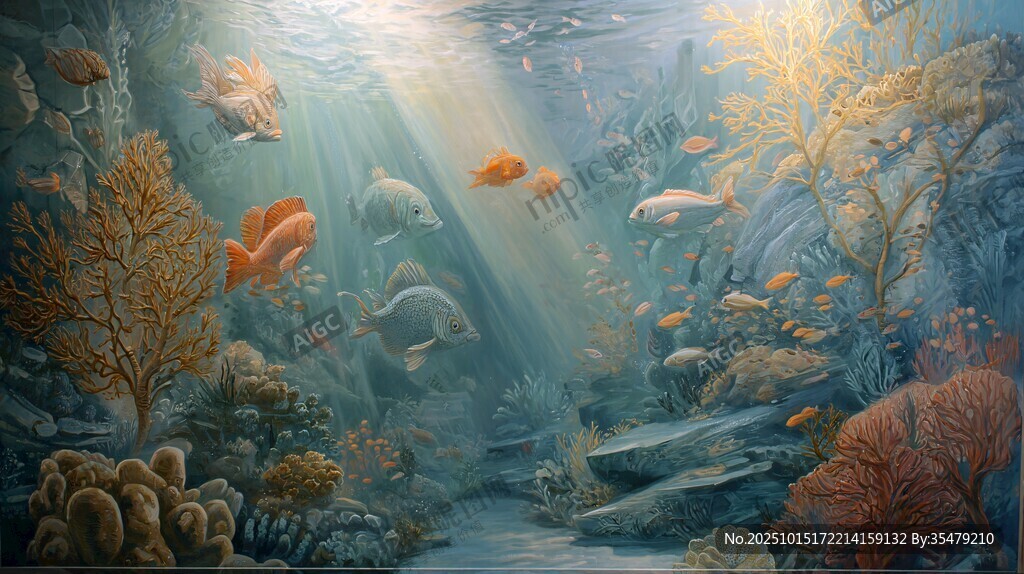 梦幻海底世界奇幻景象