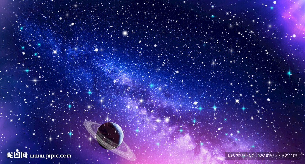 巨幅宇宙星空背景图灯箱