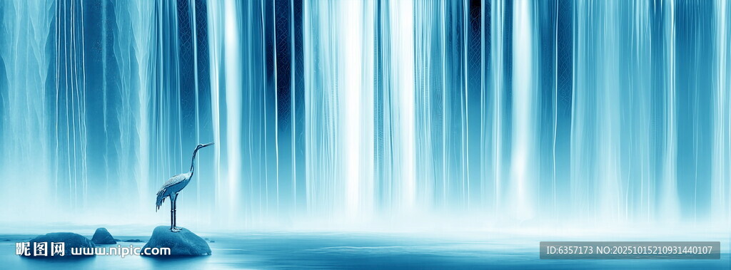 瀑布流水