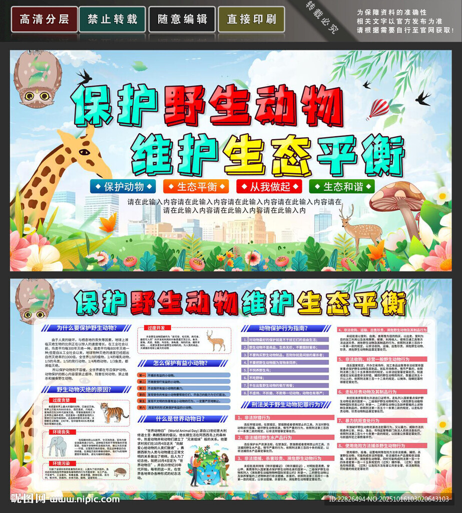 保护野生动物
