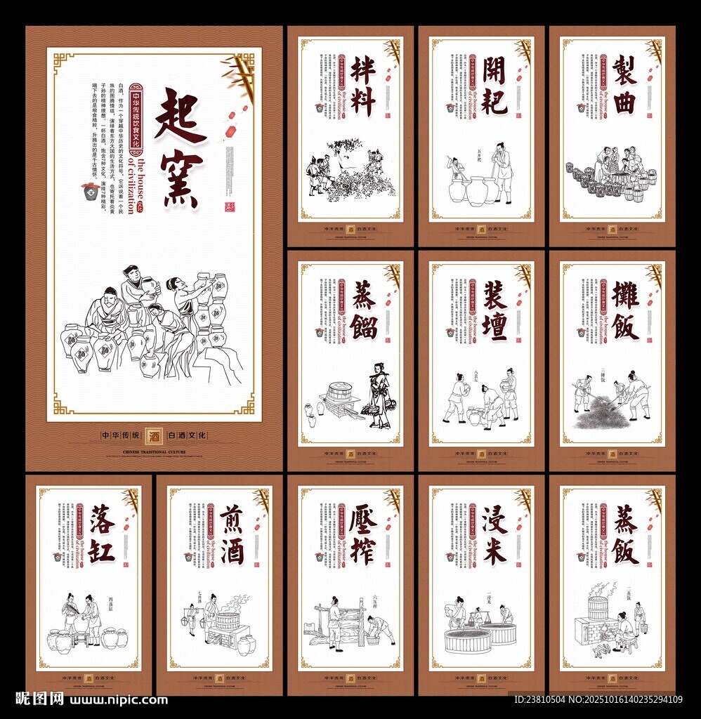 白酒展板