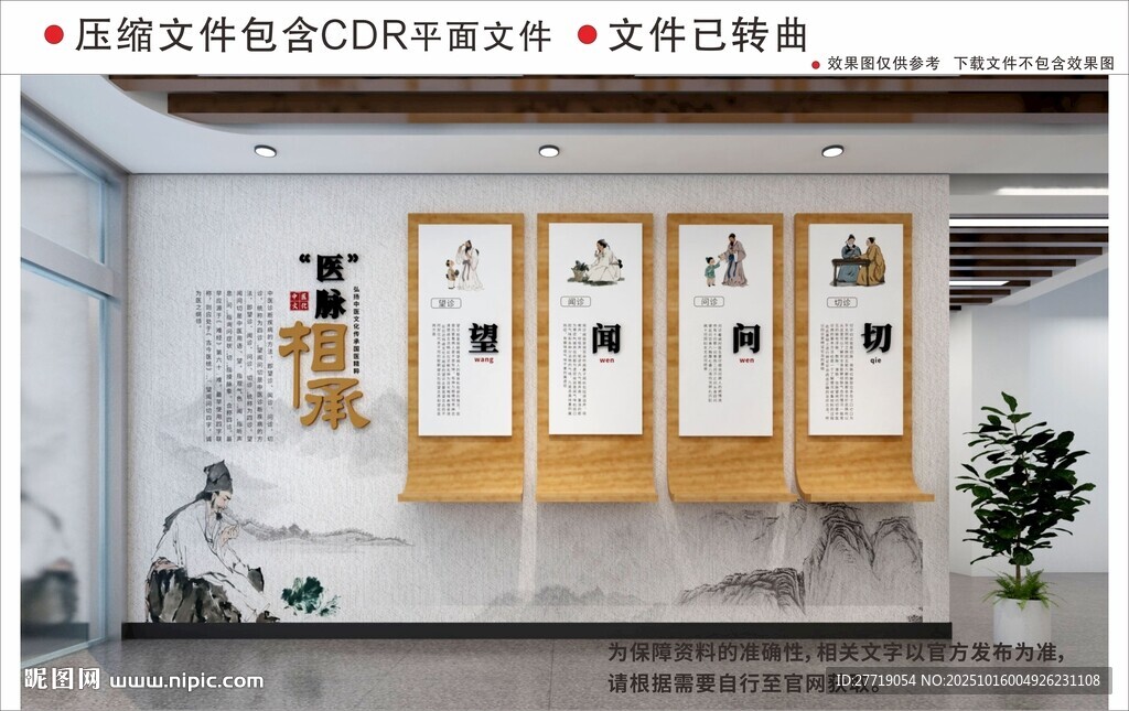 新中式中医文化墙