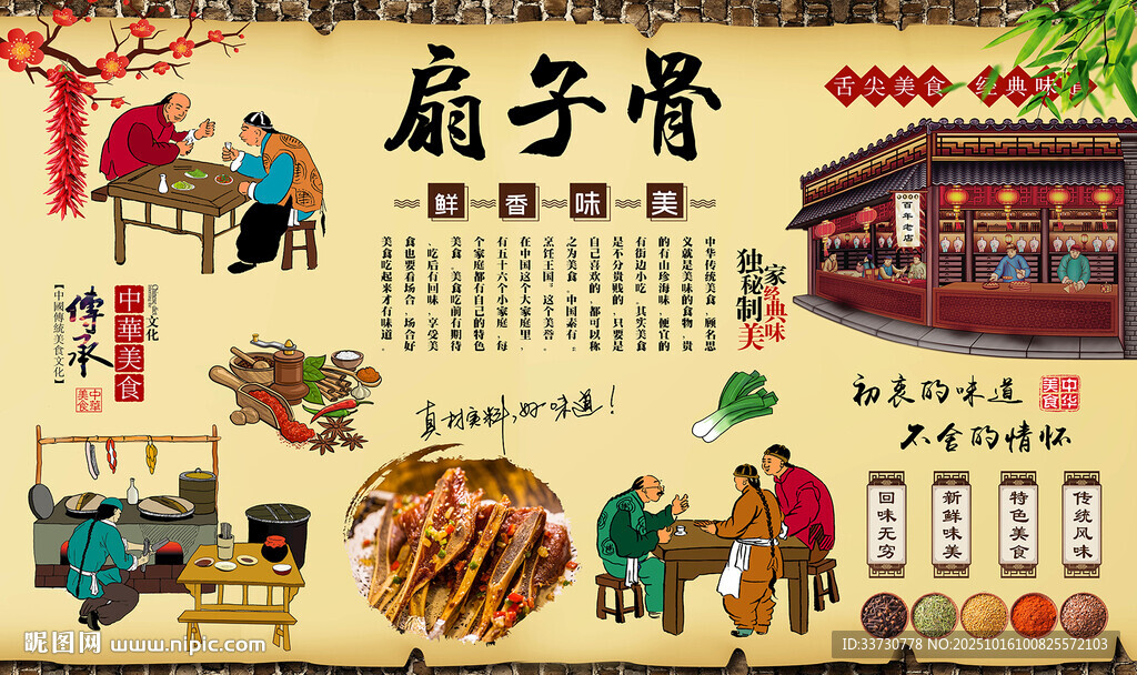 扇子骨 