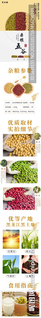 多样美食食材展示