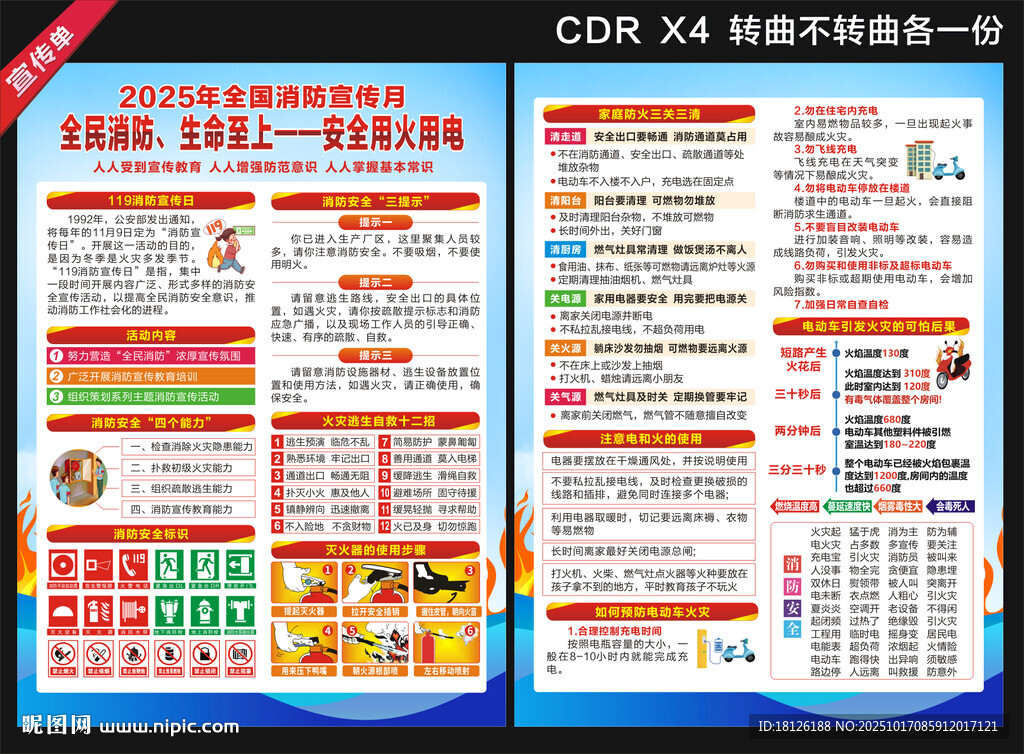 2025消防月宣传单