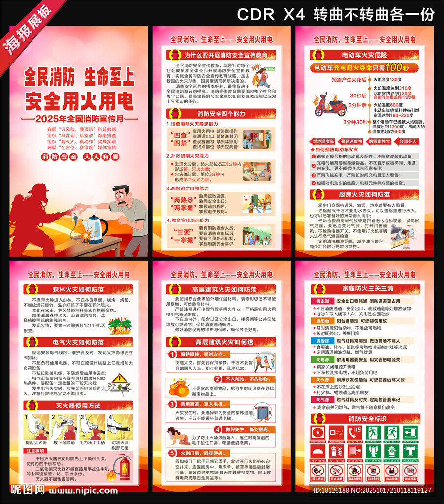 2025全国消防月海报