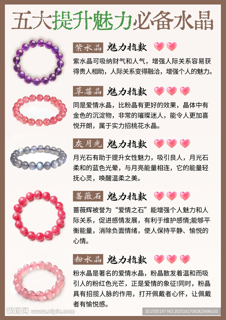 五大提升魅力必备水晶