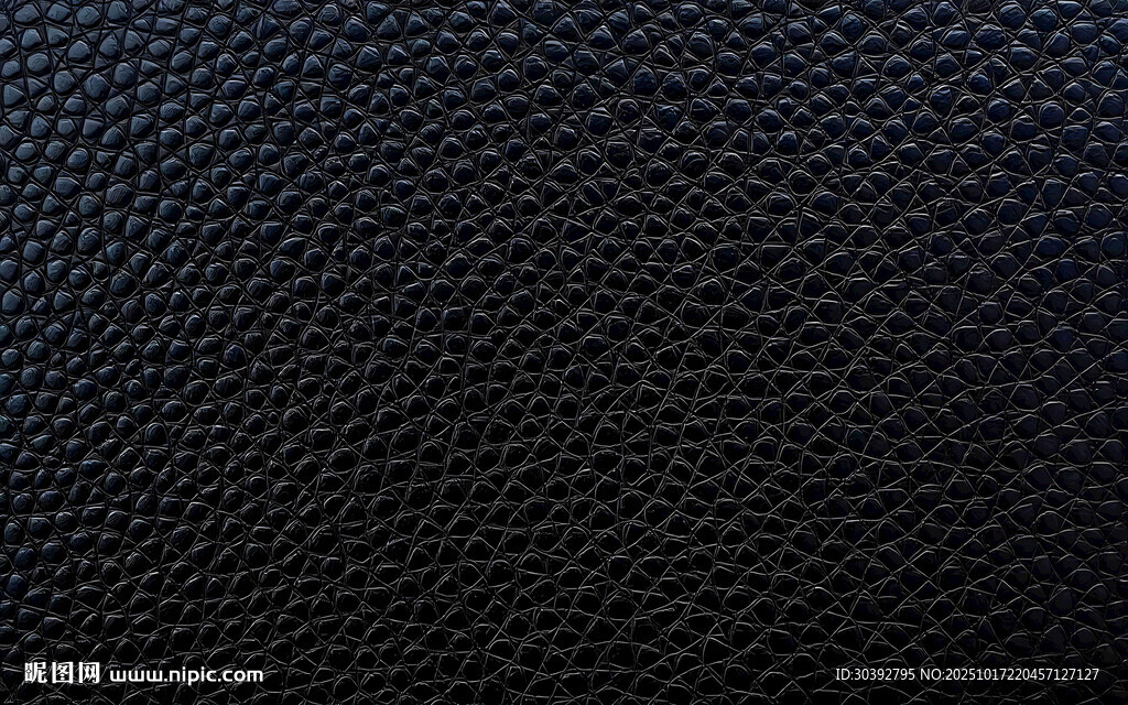 黑色皮革纹理特写