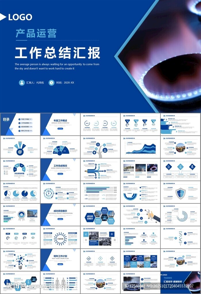 燃气天然气公司工作汇报PPT