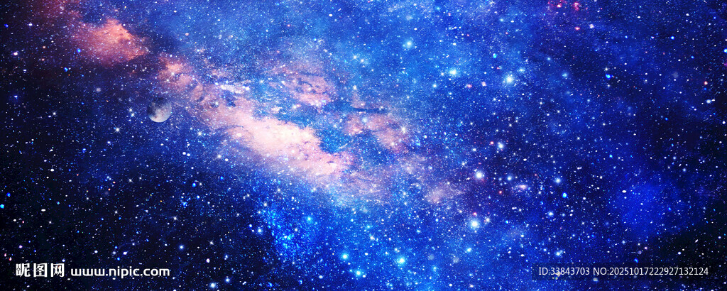 蓝色星空图