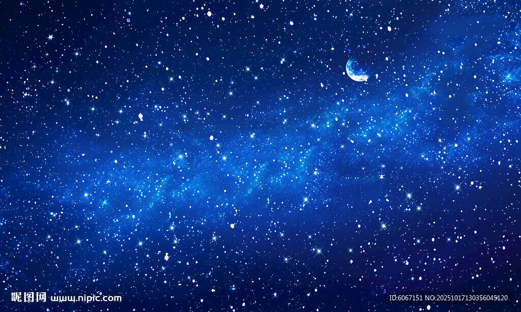 蓝色星空天花软膜