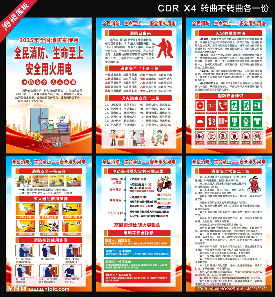 2025消防月海报