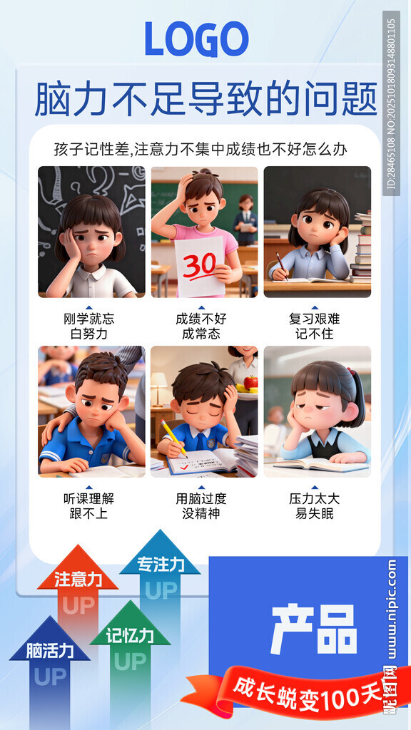 脑肽 氨肽 猪脑肽 脑力海报