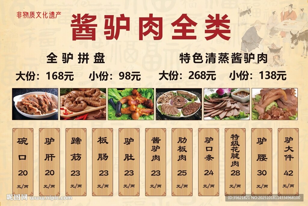 酱驴肉海报