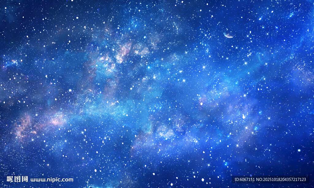 蓝色星空天花软膜
