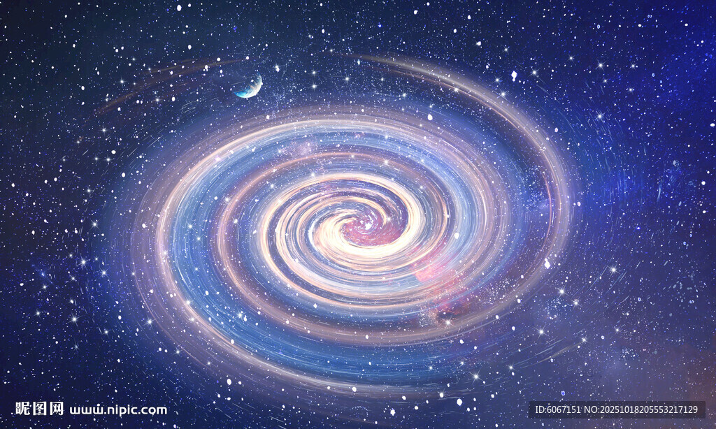 蓝色漩涡星空