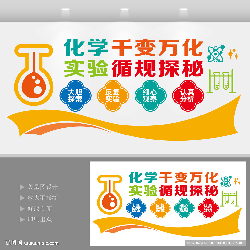 化学实验文化墙 