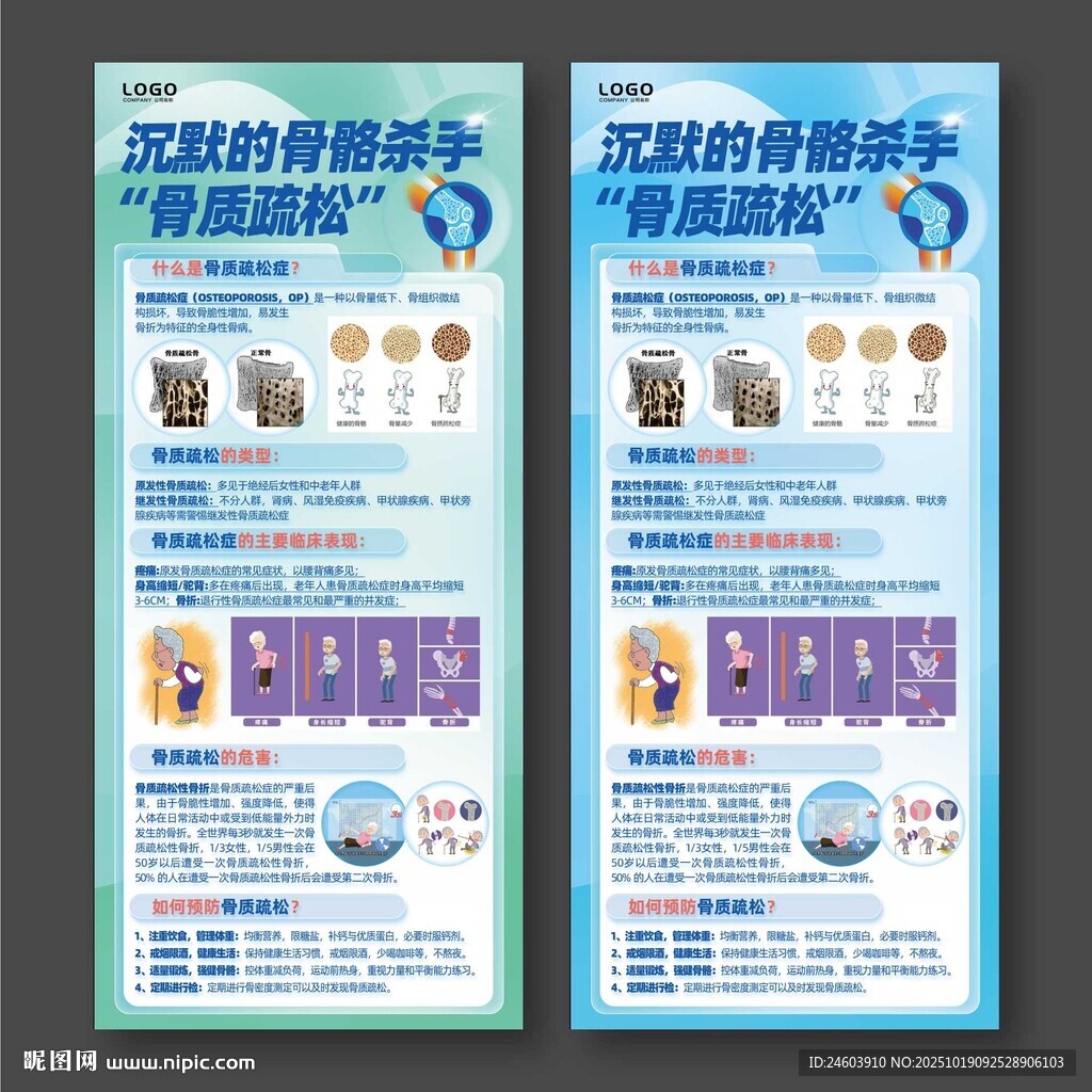 骨质疏松展架