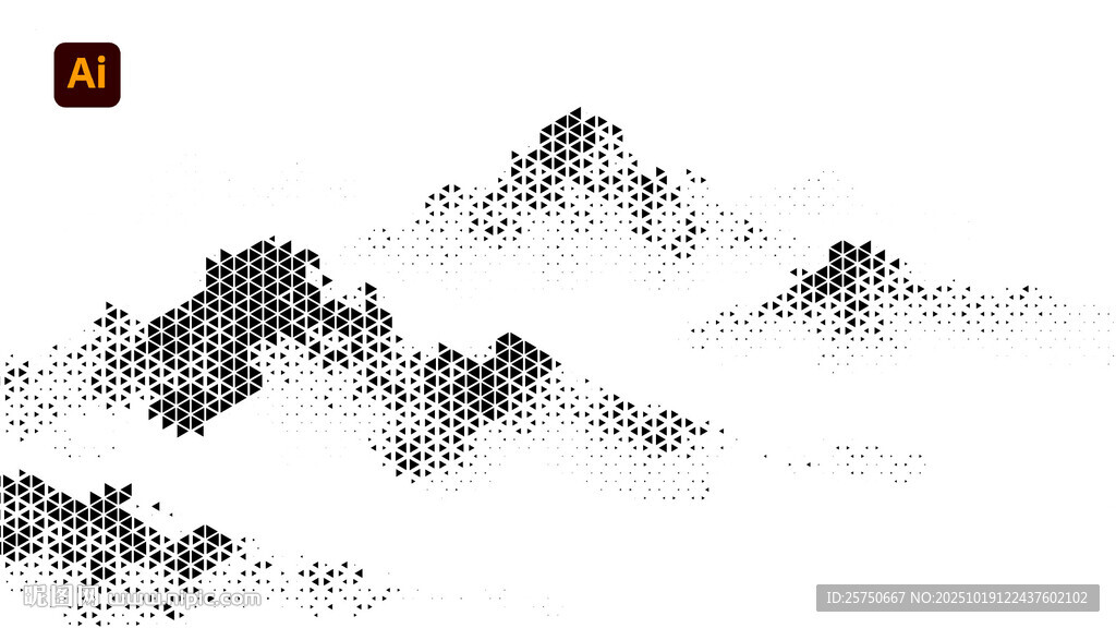 水墨山水意境图