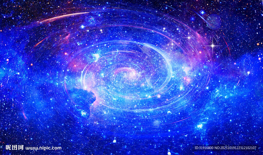 星空蓝色星空图