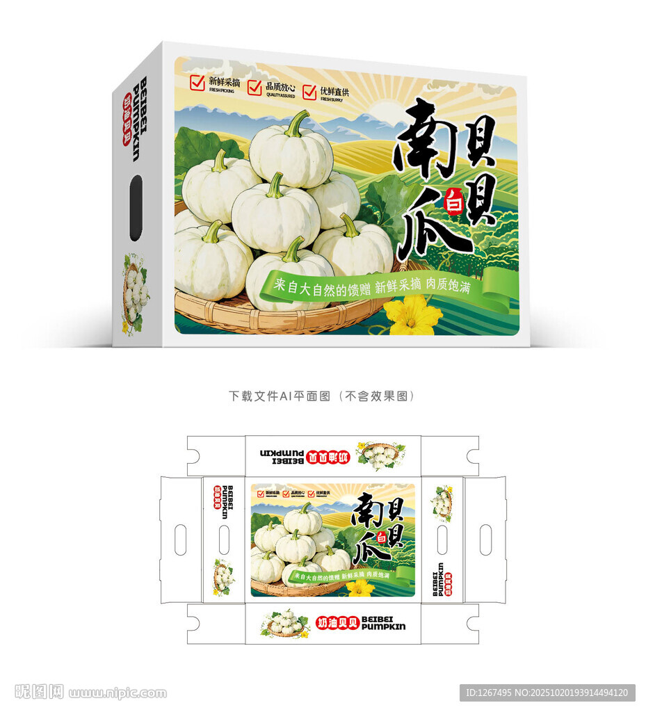 白贝贝南瓜盒
