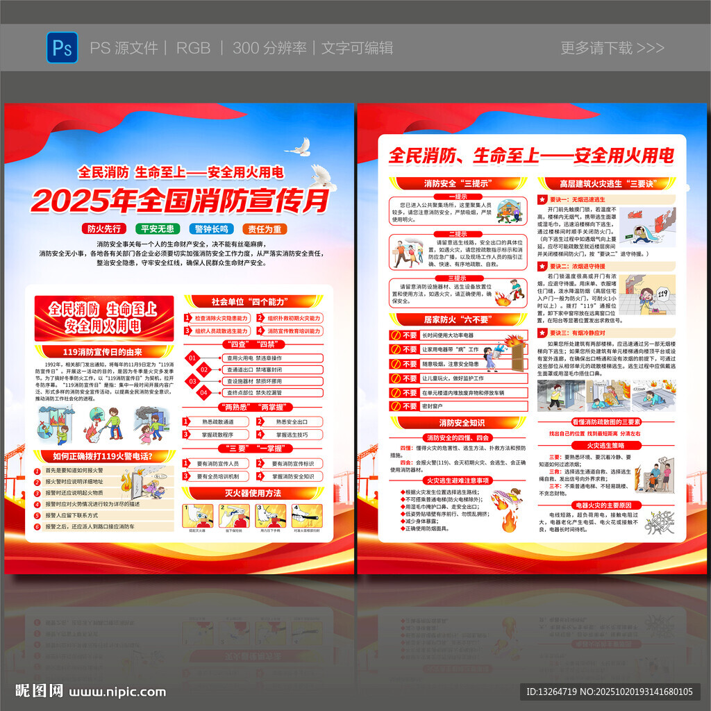 2025消防宣传单