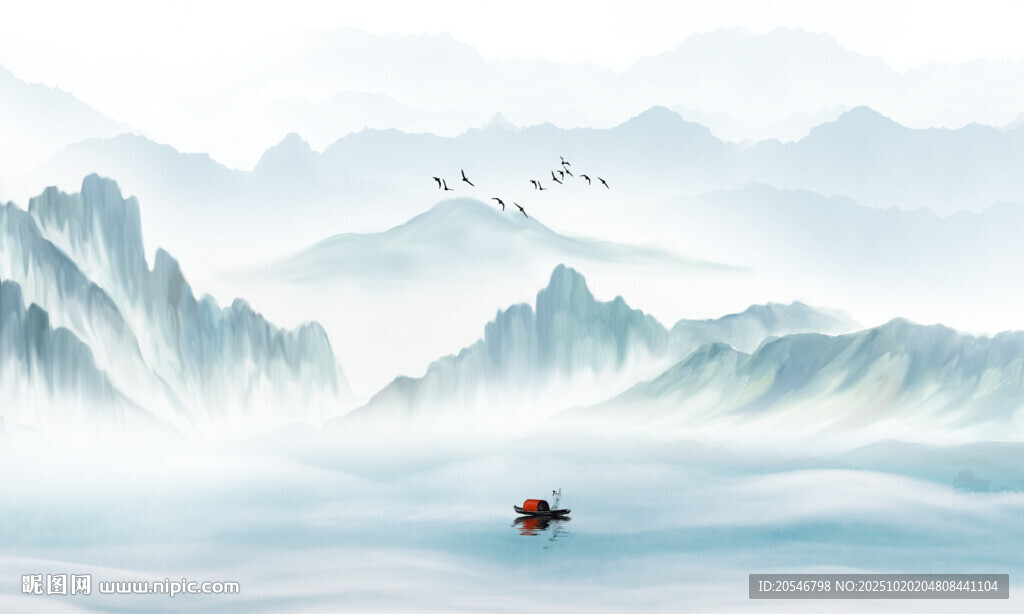 意境水墨山水