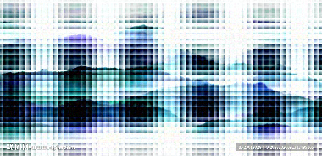 激光镂空山水背景图