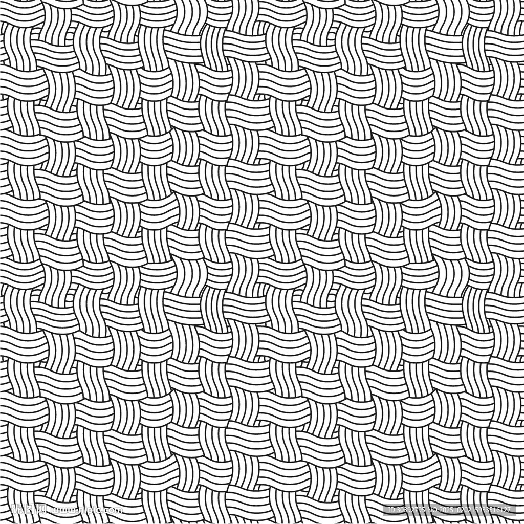 编织纹理四方连续无缝图案