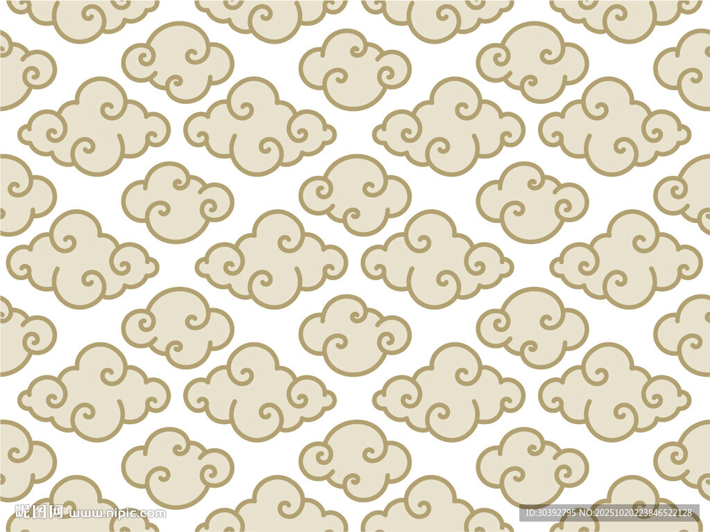 中式云纹图案背景纹理