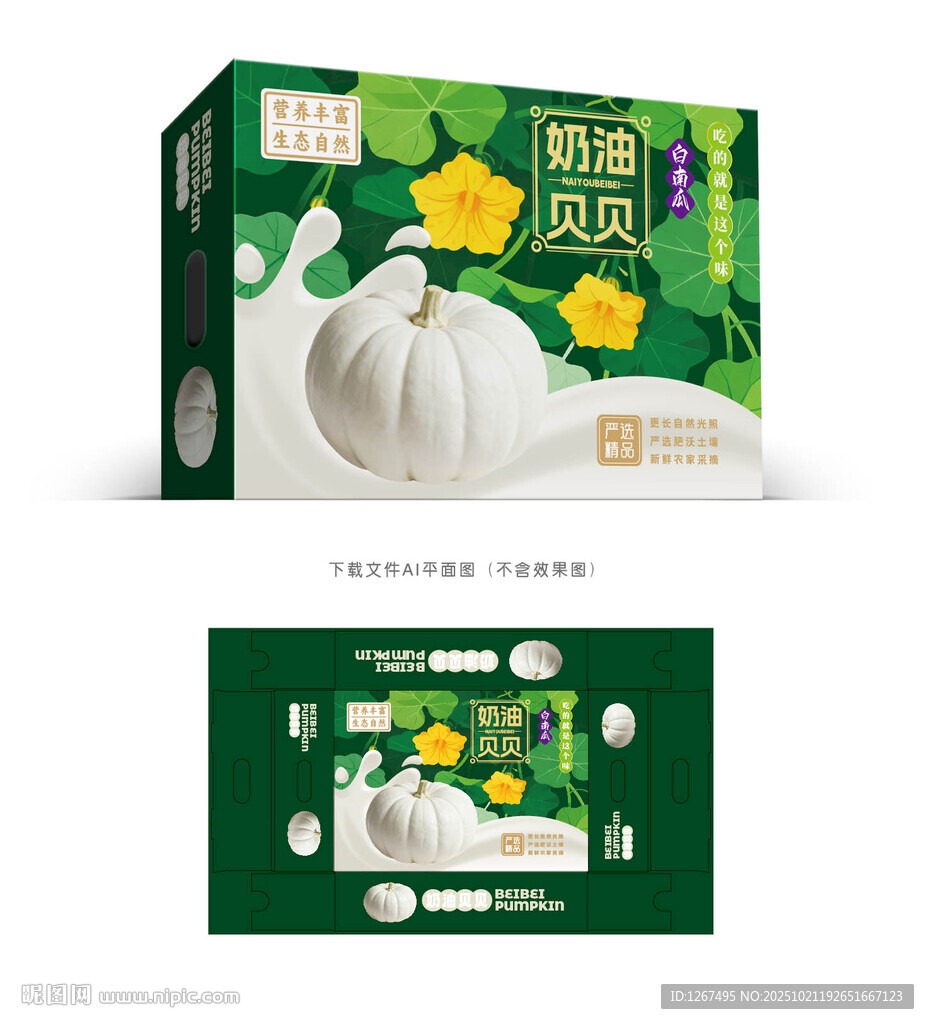 奶油贝贝南瓜礼盒